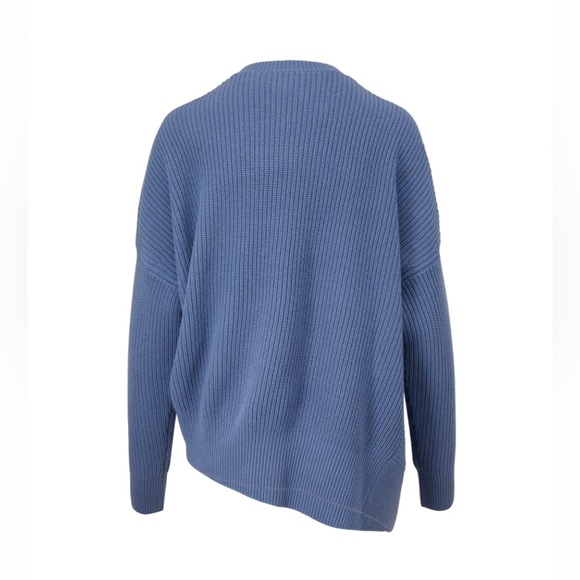 MICHAEL KORS COLLECTION Cashmere Asymmetric Hem Shaker Crewneck Sweater - Picture 2 of 16